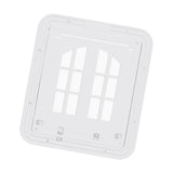 Maxbell Cat Screen Door Pet Supplies Utility Flap Opening Dog Doors for Kitten Puppy White
