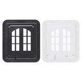 Maxbell Cat Screen Door Pet Supplies Utility Flap Opening Dog Doors for Kitten Puppy White