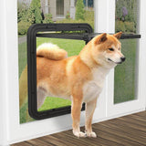 Maxbell Cat Screen Door Pet Supplies Utility Flap Opening Dog Doors for Kitten Puppy Black