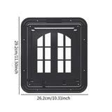 Maxbell Cat Screen Door Pet Supplies Utility Flap Opening Dog Doors for Kitten Puppy Black