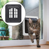 Maxbell Cat Screen Door Pet Supplies Utility Flap Opening Dog Doors for Kitten Puppy Black