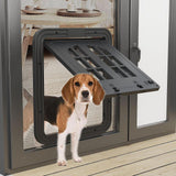Maxbell Cat Screen Door Pet Supplies Utility Flap Opening Dog Doors for Kitten Puppy Black