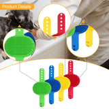 Maxbell Grooming Scrubber Massage Comb for Short Long Hairs Pet Puppy Dog Bath Brush 8Pcs