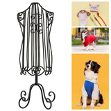 Maxbell Pet Dress Display Mannequin Metal Wire Vintage Display Rack Dog Cloth Hanger