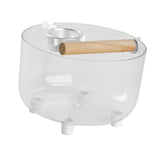 Maxbell Bird Toilet Stand Decor Holder Bird Potty for Outdoor Indoor Lovebird Round