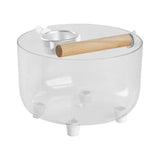 Maxbell Bird Toilet Stand Decor Holder Bird Potty for Outdoor Indoor Lovebird Round