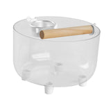 Maxbell Bird Toilet Stand Decor Holder Bird Potty for Outdoor Indoor Lovebird Round
