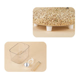 Maxbell Bird Toilet Stand Decor Holder Bird Potty for Outdoor Indoor Lovebird Square