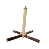 Maxbell Parrot Toy Perch Rotating Wood Bird Stand for Cockatiels Canaries Small Bird