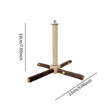 Maxbell Parrot Toy Perch Rotating Wood Bird Stand for Cockatiels Canaries Small Bird
