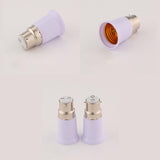 Maxbell 5Pcs B22 to E27 Light Socket Adapter Height 6.5cm Bayonet Lamp Base to Screw