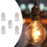 Maxbell 5Pcs B22 to E27 Light Socket Adapter Height 6.5cm Bayonet Lamp Base to Screw