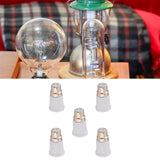 Maxbell 5Pcs B22 to E27 Light Socket Adapter Height 6.5cm Bayonet Lamp Base to Screw