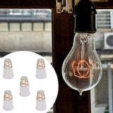 Maxbell 5Pcs B22 to E27 Light Socket Adapter Height 6.5cm Bayonet Lamp Base to Screw