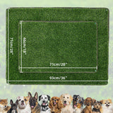 Maxbell Pet Lawn Mat Products Washable Pet Training Dog Grass for Balcony Patio Yard 93x71cm