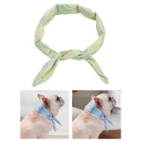Maxbell Dog Cooling Collar Neck Cooling Tube for for Hot Weather Small to Large Dogs L blueyellow