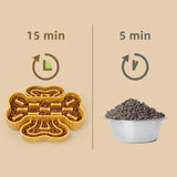 Maxbell Slow Feeder Bowl Preventing Choking TPR Slow Down Eating Bowl for Adult Dogs yellow