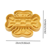 Maxbell Slow Feeder Bowl Preventing Choking TPR Slow Down Eating Bowl for Adult Dogs yellow