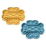 Maxbell Slow Feeder Bowl Preventing Choking TPR Slow Down Eating Bowl for Adult Dogs yellow