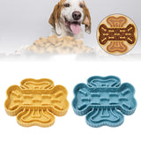 Maxbell Slow Feeder Bowl Preventing Choking TPR Slow Down Eating Bowl for Adult Dogs yellow