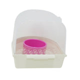 Maxbell Hanging Bird Bath for Cage Bird Feeder for Lovebird Small Bird Parrot Clear