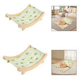 Maxbell Cat Hammock Bed Resting with Wood Frame Supplies Cooling Bunny Outdoor Puppy S