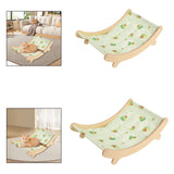 Maxbell Cat Hammock Bed Resting with Wood Frame Supplies Cooling Bunny Outdoor Puppy S