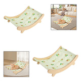 Maxbell Cat Hammock Bed Resting with Wood Frame Supplies Cooling Bunny Outdoor Puppy S