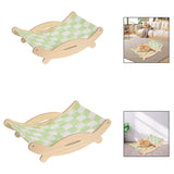 Maxbell Cat Bed Cooling Supplies Ergonomic Sleeping Pet Couch for Indoor Puppy Bunny S