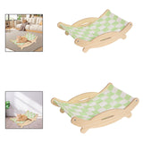 Maxbell Cat Bed Cooling Supplies Ergonomic Sleeping Pet Couch for Indoor Puppy Bunny S