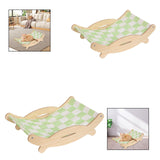 Maxbell Cat Bed Cooling Supplies Ergonomic Sleeping Pet Couch for Indoor Puppy Bunny S