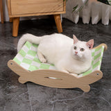Maxbell Cat Bed Cooling Supplies Ergonomic Sleeping Pet Couch for Indoor Puppy Bunny L