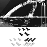 Maxbell Aquarium Duckbill Nozzle Compact Lightweight Sturdy Water Outlet Pipe Nozzle Black 5pcs
