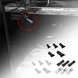 Maxbell Aquarium Duckbill Nozzle Compact Lightweight Sturdy Water Outlet Pipe Nozzle Black 5pcs