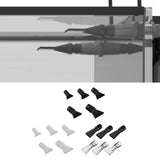 Maxbell Aquarium Duckbill Nozzle Compact Lightweight Sturdy Water Outlet Pipe Nozzle Black 5pcs