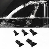 Maxbell Aquarium Duckbill Nozzle Compact Lightweight Sturdy Water Outlet Pipe Nozzle Black 5pcs