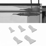 Maxbell Aquarium Duckbill Nozzle Compact Lightweight Sturdy Water Outlet Pipe Nozzle White 5pcs