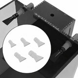 Maxbell Aquarium Duckbill Nozzle Compact Lightweight Sturdy Water Outlet Pipe Nozzle White 5pcs