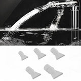 Maxbell Aquarium Duckbill Nozzle Compact Lightweight Sturdy Water Outlet Pipe Nozzle White 5pcs