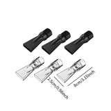 Maxbell Aquarium Duckbill Nozzle Compact Lightweight Sturdy Water Outlet Pipe Nozzle Clear Black 6pcs