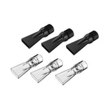 Maxbell Aquarium Duckbill Nozzle Compact Lightweight Sturdy Water Outlet Pipe Nozzle Clear Black 6pcs