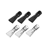 Maxbell Aquarium Duckbill Nozzle Compact Lightweight Sturdy Water Outlet Pipe Nozzle Clear Black 6pcs