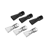 Maxbell Aquarium Duckbill Nozzle Compact Lightweight Sturdy Water Outlet Pipe Nozzle Clear Black 6pcs