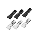 Maxbell Aquarium Duckbill Nozzle Compact Lightweight Sturdy Water Outlet Pipe Nozzle Clear Black 6pcs