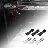 Maxbell Aquarium Duckbill Nozzle Compact Lightweight Sturdy Water Outlet Pipe Nozzle Clear Black 6pcs
