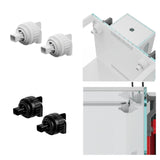 Maxbell 2x Aquarium Duckbill Nozzle Connector Rotating Sturdy Water Outlet   White