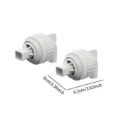 Maxbell 2x Aquarium Duckbill Nozzle Connector Rotating Sturdy Water Outlet   White