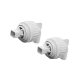 Maxbell 2x Aquarium Duckbill Nozzle Connector Rotating Sturdy Water Outlet   White
