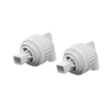 Maxbell 2x Aquarium Duckbill Nozzle Connector Rotating Sturdy Water Outlet   White