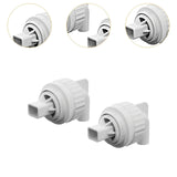 Maxbell 2x Aquarium Duckbill Nozzle Connector Rotating Sturdy Water Outlet   White